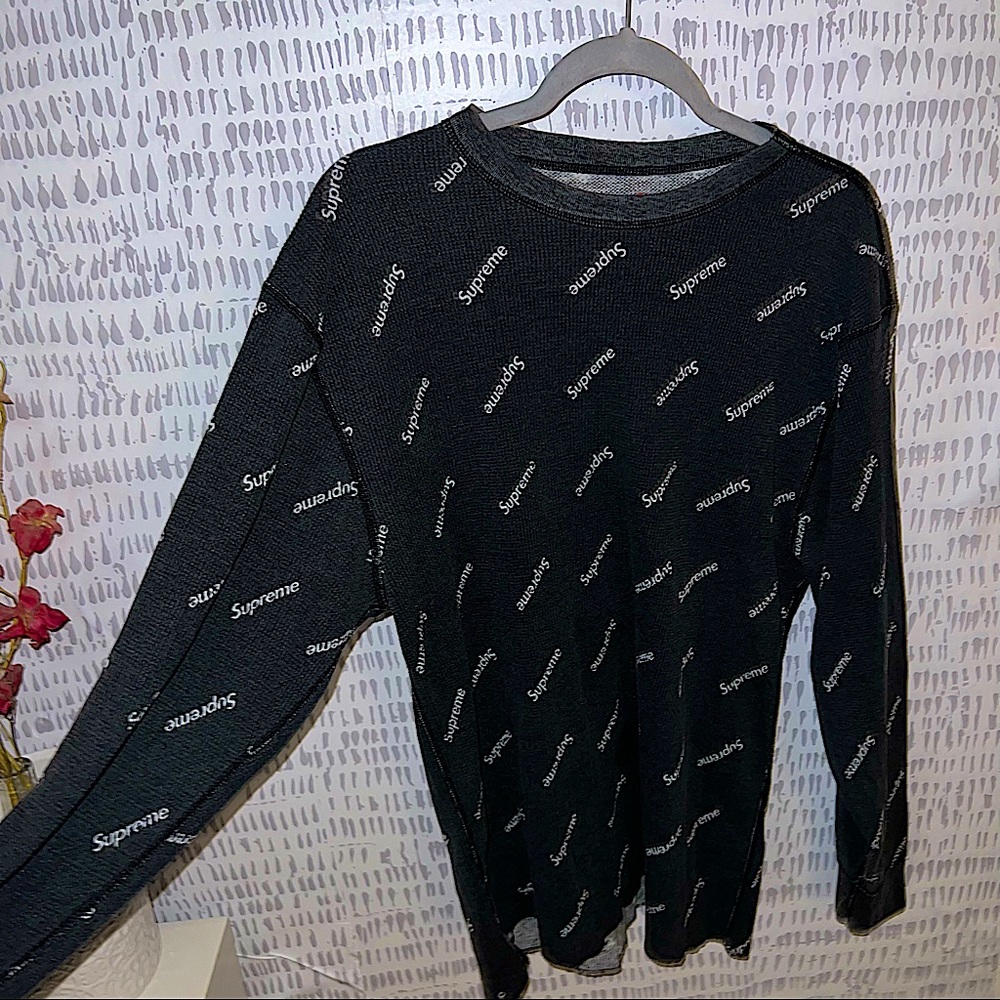 Supreme x Hanes Waffle Thermal